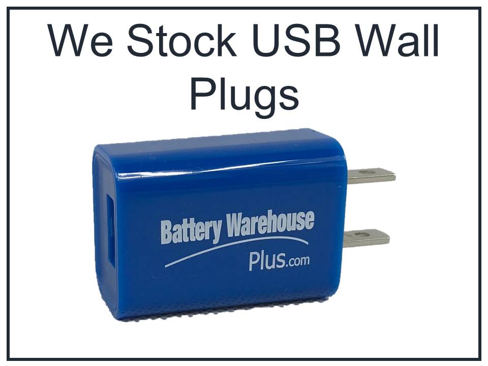 Battery Warehouse Plus USB Wall Plug